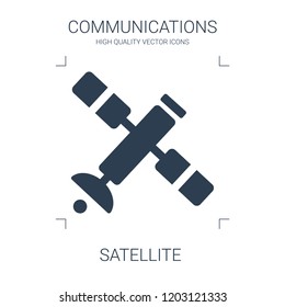 satellite icon. high quality filled satellite icon on white background. from communications collection flat trendy vector satellite symbol. use for web and mobile