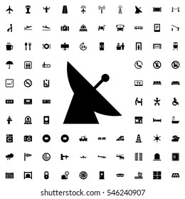 satellite icon illustration isolated vector sign symbol