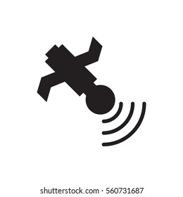 satellite icon illustration isolated vector sign symbol