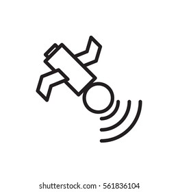 satellite icon illustration isolated vector sign symbol