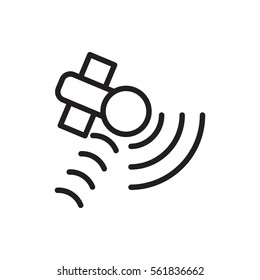 satellite icon illustration isolated vector sign symbol