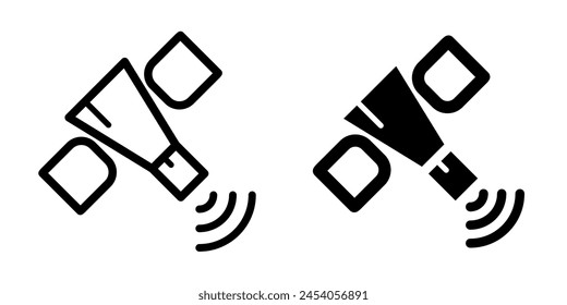 Satellite icon illustration vector design template