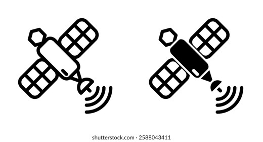 Satellite icon illustration vector design template