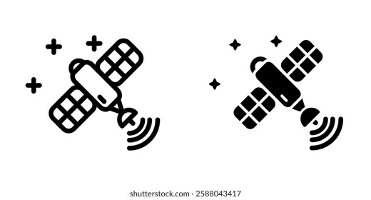 Satellite icon illustration vector design template