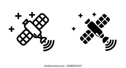 Satellite icon illustration vector design template