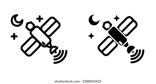 Satellite icon illustration vector design template