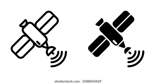 Satellite icon illustration vector design template