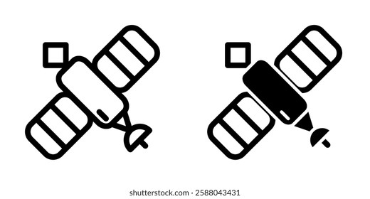 Satellite icon illustration vector design template