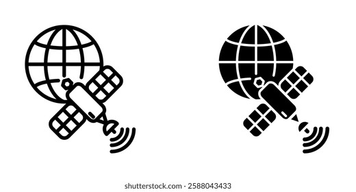 Satellite icon illustration vector design template