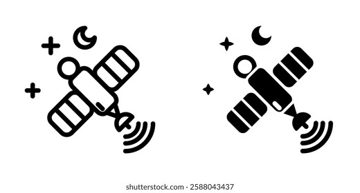 Satellite icon illustration vector design template