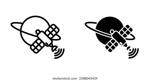 Satellite icon illustration vector design template