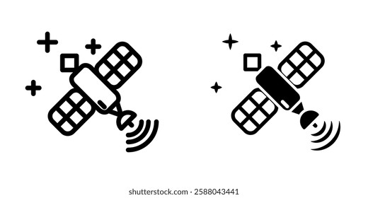 Satellite icon illustration vector design template