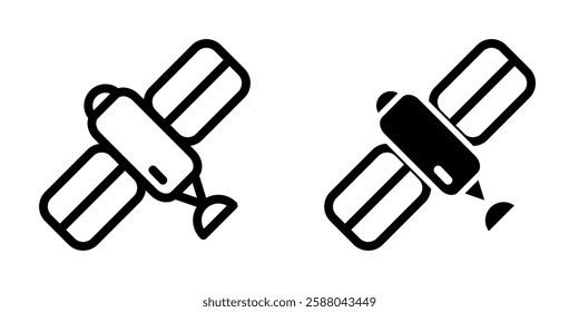 Satellite icon illustration vector design template