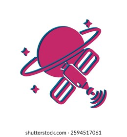 Satellite icon illustration vector design template