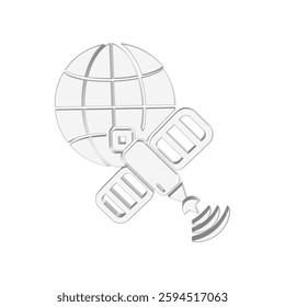 Satellite icon illustration vector design template