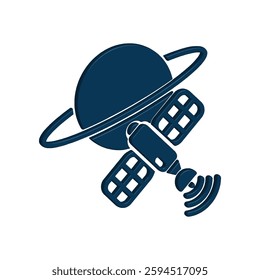 Satellite icon illustration vector design template