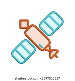 Satellite icon illustration vector design template