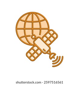 Satellite icon illustration vector design template