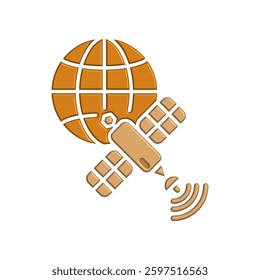 Satellite icon illustration vector design template