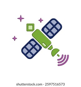 Satellite icon illustration vector design template