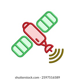 Satellite icon illustration vector design template