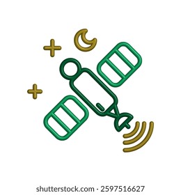 Satellite icon illustration vector design template