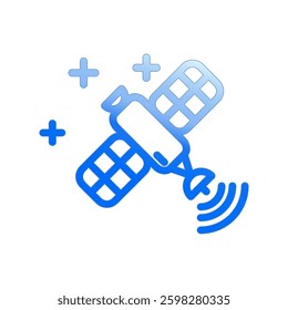 Satellite icon illustration vector design template