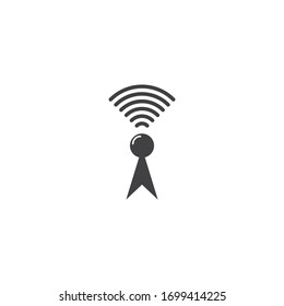 Satellite icon illustration vector flat design