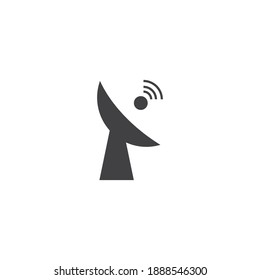 Satellite icon illustration vector flat design