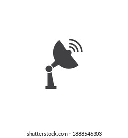 Icono satelital ilustración vector diseño plano