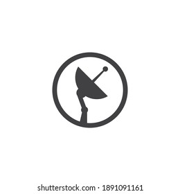 Satellite icon illustration vector flat design