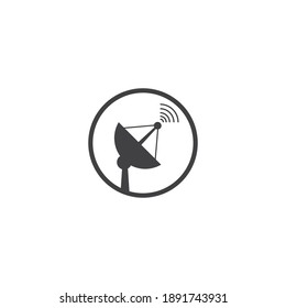 Satellite icon illustration vector flat design