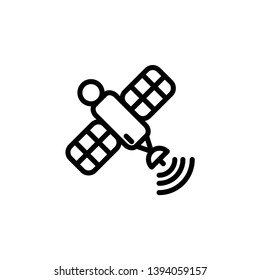 satellite icon, illustration vector template