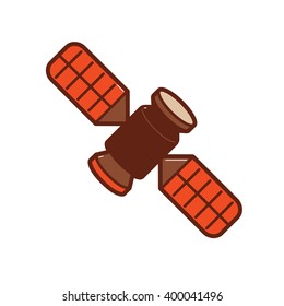 Satellite icon or illustration. wireless satellite technology, vector.