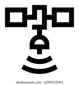 Satellite icon. Internet technology concept. Icon in line style