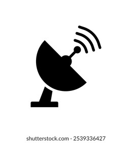 Icono del satélite Objeto aislado en un fondo blanco