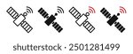 satellite icon isolated on white background