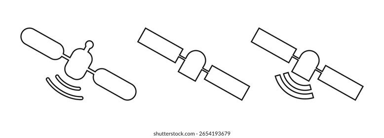 satellite icon isolated on white background