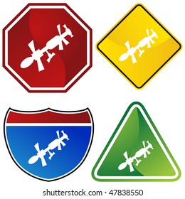 Satellite icon isolated on a white background.