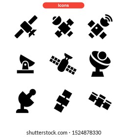 satellite icon isolated sign symbol vector illustration - Collection of high quality black style vector icons
