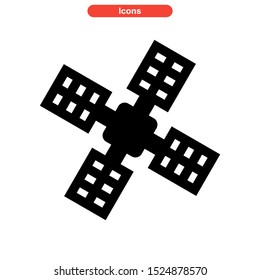 satellite icon isolated sign symbol vector illustration - high quality black style vector icons
