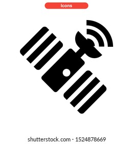 satellite icon isolated sign symbol vector illustration - high quality black style vector icons
