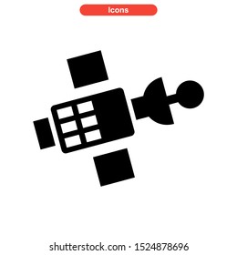 satellite icon isolated sign symbol vector illustration - high quality black style vector icons

