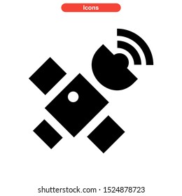 satellite icon isolated sign symbol vector illustration - high quality black style vector icons
