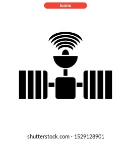 satellite icon isolated sign symbol vector illustration - high quality black style vector icons
