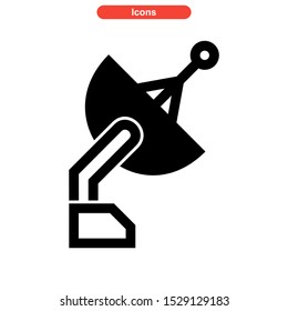 satellite icon isolated sign symbol vector illustration - high quality black style vector icons
