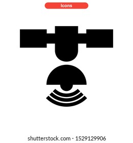 satellite icon isolated sign symbol vector illustration - high quality black style vector icons
