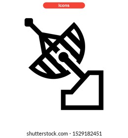 satellite icon isolated sign symbol vector illustration - high quality black style vector icons

