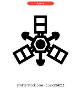 satellite icon isolated sign symbol vector illustration - high quality black style vector icons
