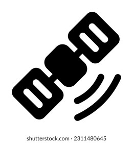 Satellite icon isolated vector illustration on white background. High quality black style vector icons